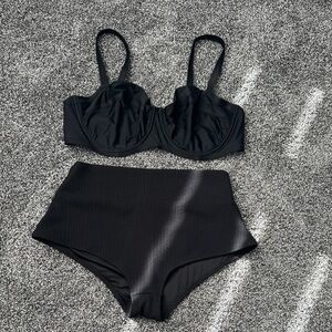 Aerie & VS Elegant Black Bikini Set